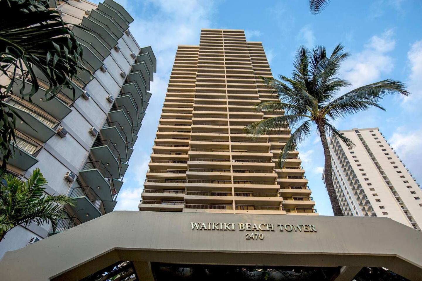 Luxury Oceanfront 2 Bedroom Apartment At Waikiki Beach Tower 호놀룰루 외부 사진